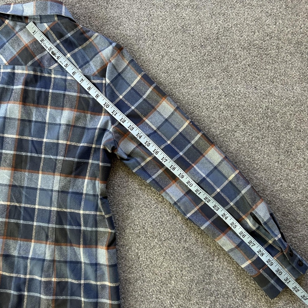 Pendleton Shirt Womens‎ Large Blue Plaid Wool Flannel Button Up Long Sleeve - Picture 10 of 14